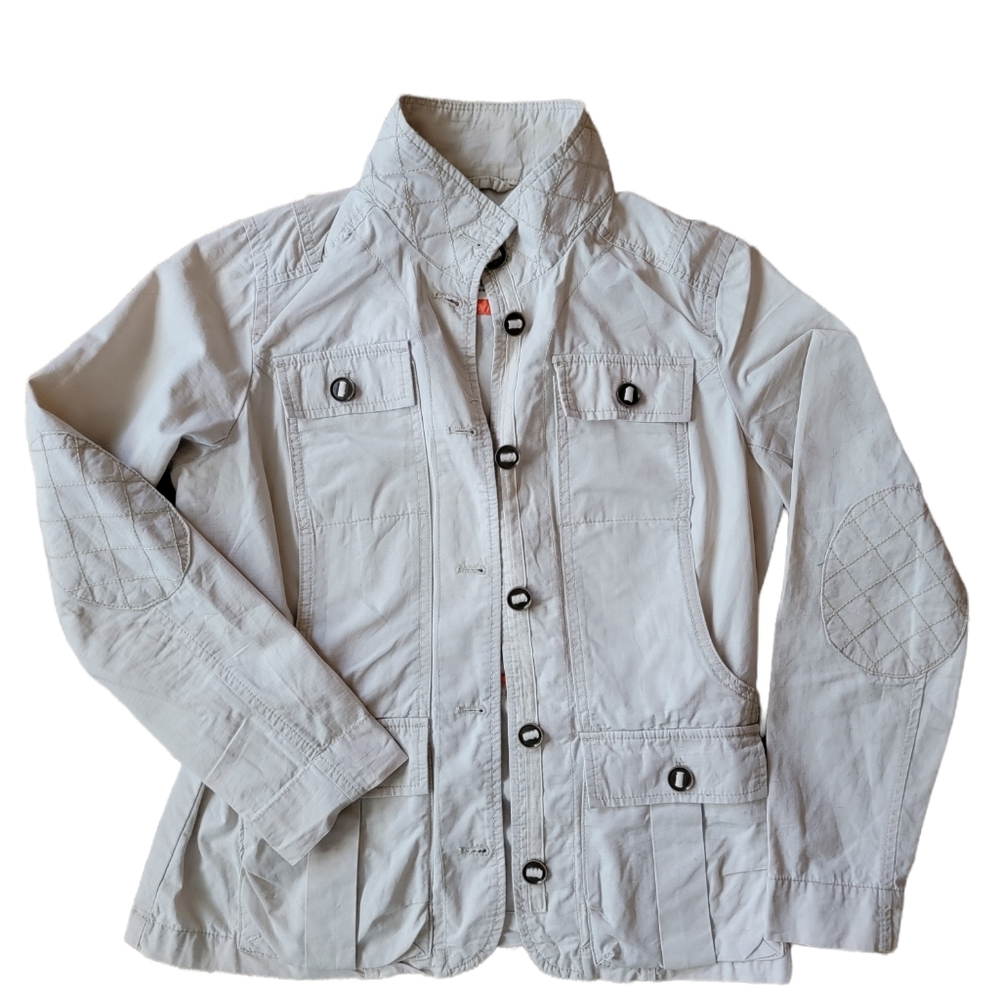 Eddie Bauer Safari / Travel Jacket Cream Size M
